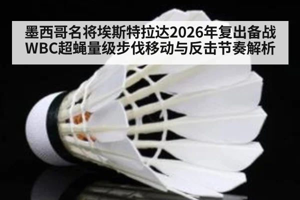 墨西哥名将埃斯特拉达2026年复出备战WBC超蝇量级步伐移动与反击节奏解析 - jiuyouhui